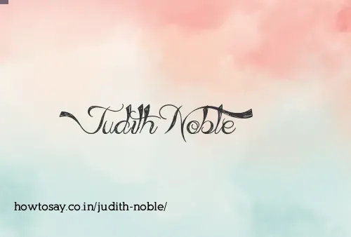 Judith Noble