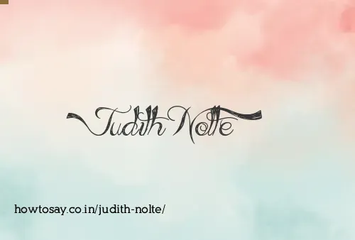 Judith Nolte