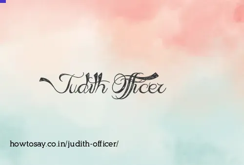 Judith Officer