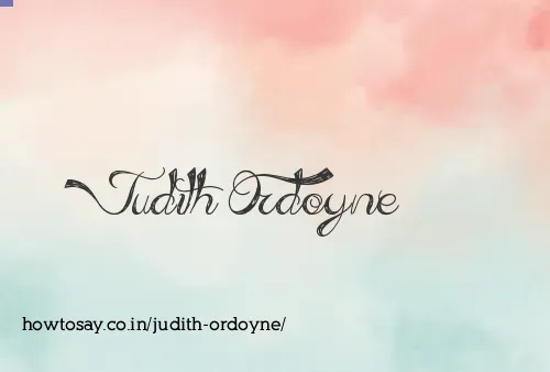 Judith Ordoyne