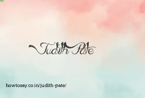 Judith Pate