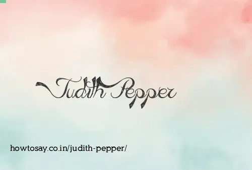 Judith Pepper