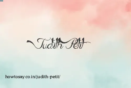 Judith Petit