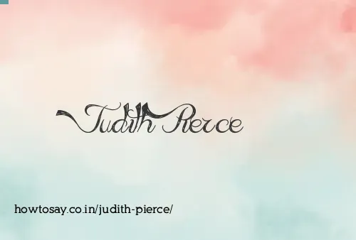Judith Pierce