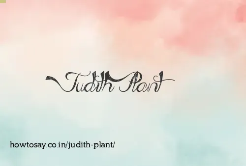 Judith Plant