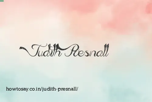 Judith Presnall