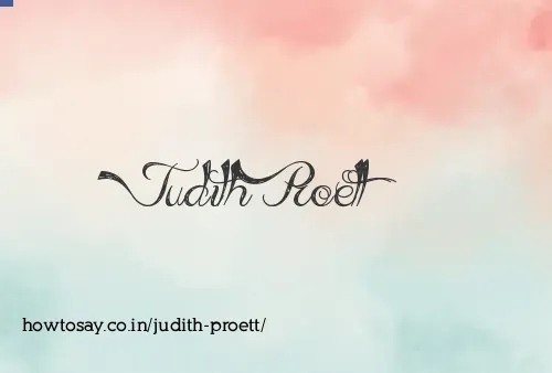 Judith Proett