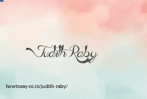 Judith Raby