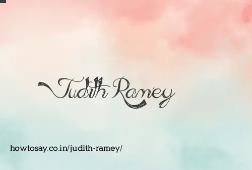 Judith Ramey