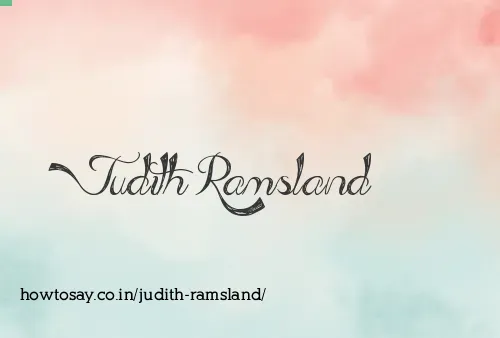 Judith Ramsland