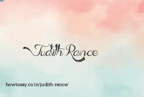 Judith Rance