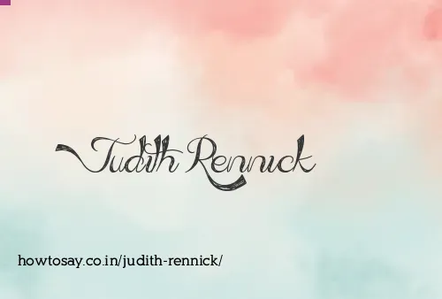 Judith Rennick