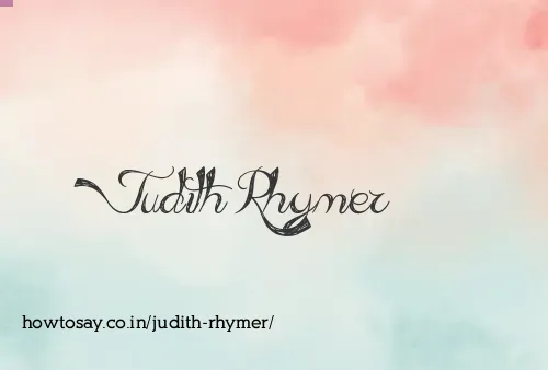 Judith Rhymer
