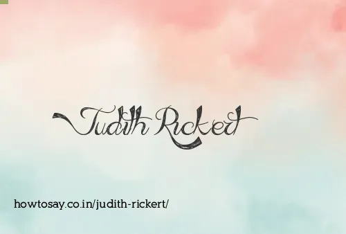 Judith Rickert