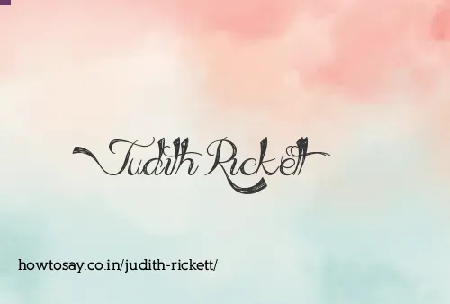 Judith Rickett
