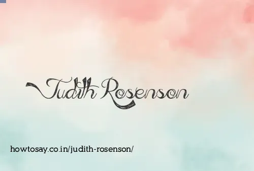 Judith Rosenson