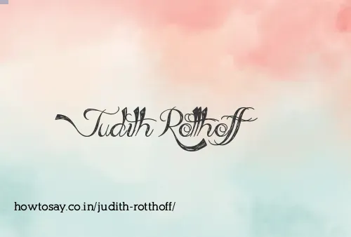 Judith Rotthoff