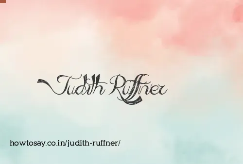 Judith Ruffner