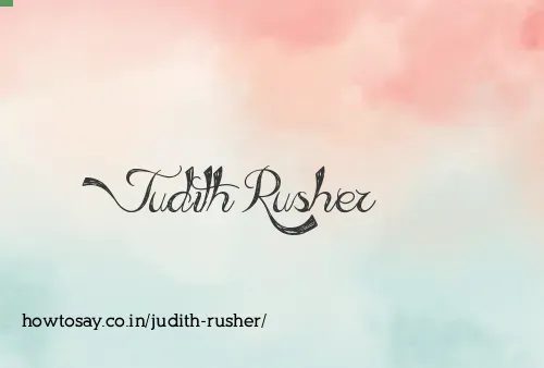 Judith Rusher