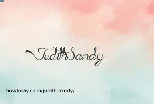 Judith Sandy
