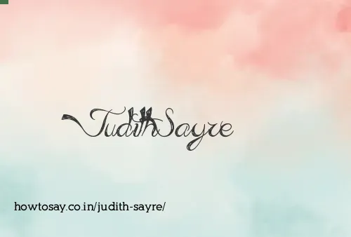 Judith Sayre
