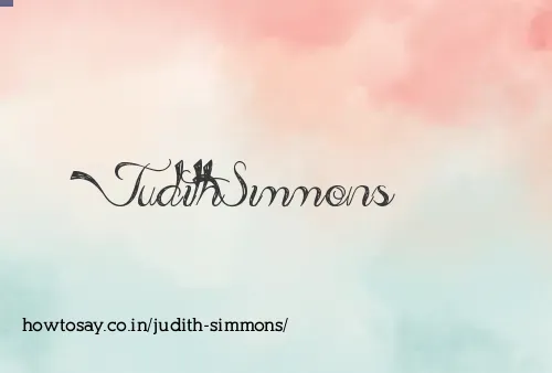 Judith Simmons