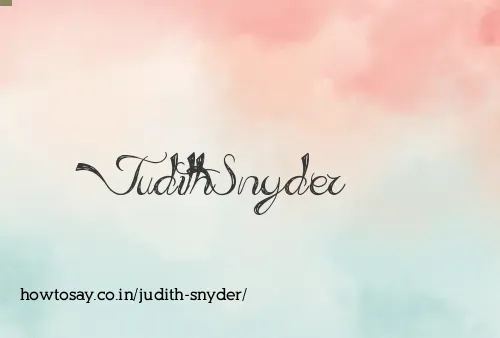 Judith Snyder