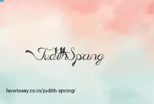 Judith Spring