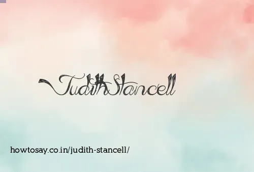 Judith Stancell