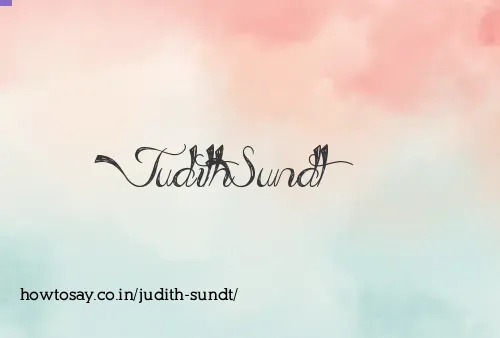 Judith Sundt