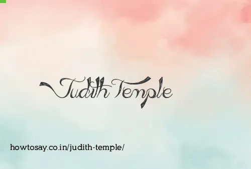 Judith Temple