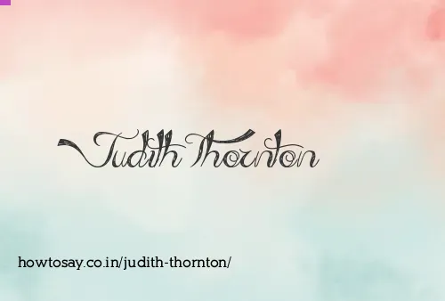 Judith Thornton