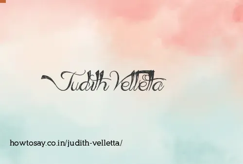 Judith Velletta