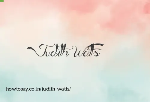 Judith Watts