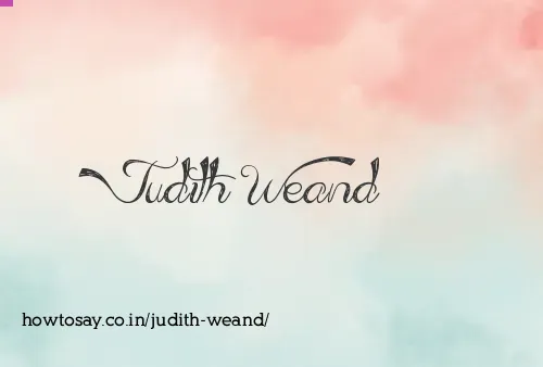 Judith Weand