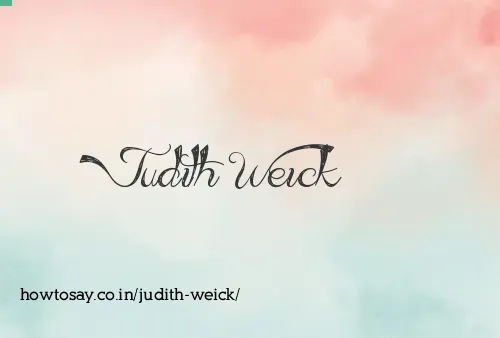 Judith Weick