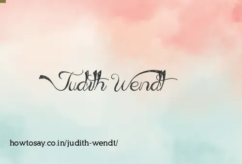 Judith Wendt