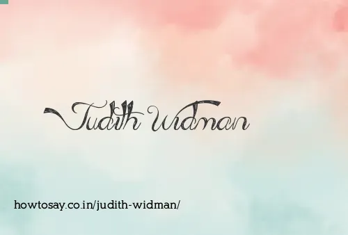 Judith Widman