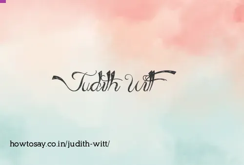 Judith Witt