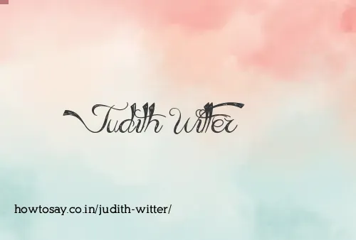 Judith Witter