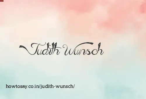 Judith Wunsch