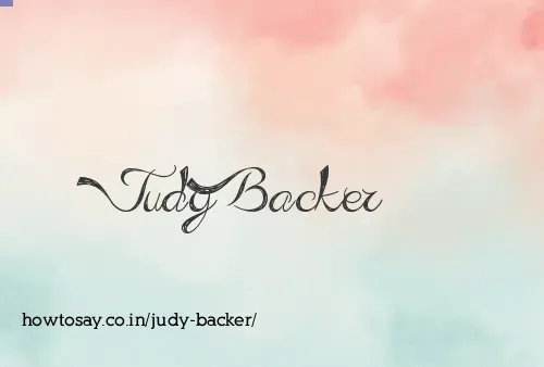 Judy Backer