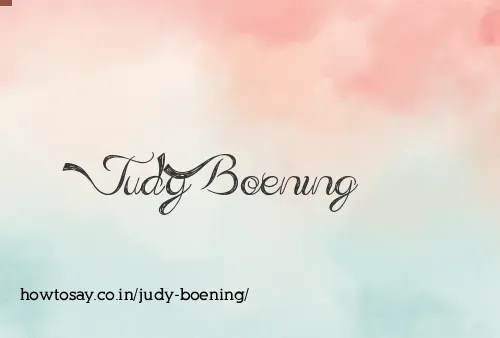 Judy Boening