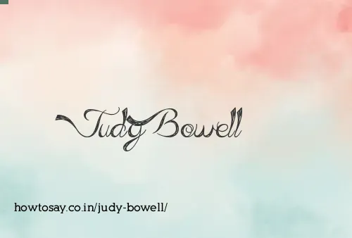 Judy Bowell