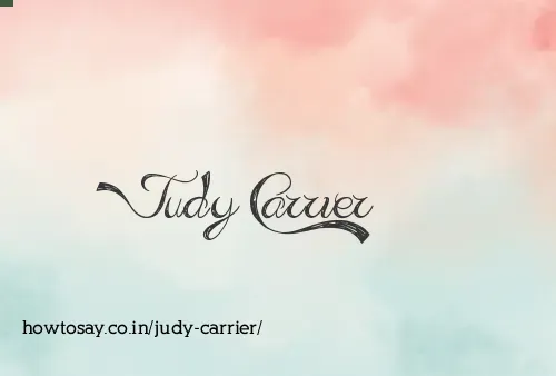 Judy Carrier