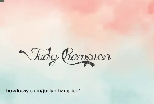 Judy Champion