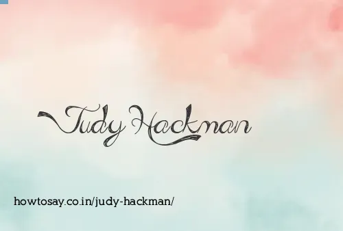 Judy Hackman
