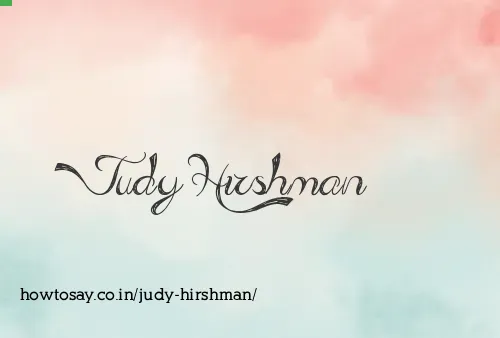 Judy Hirshman