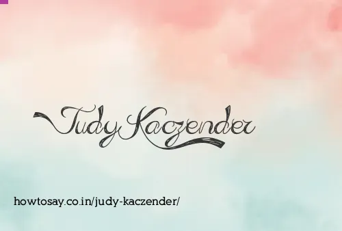 Judy Kaczender