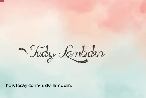 Judy Lambdin